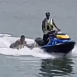 Homem é resgatado por guarda-vidas após quase se afogar no Rio Ceará, em Fortaleza