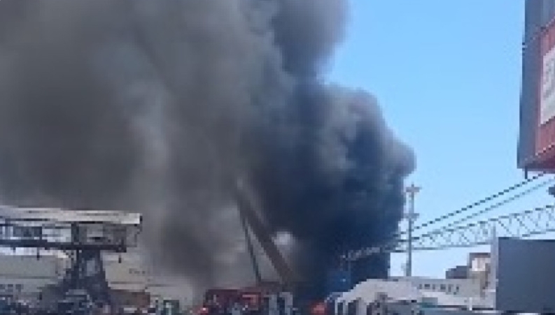 Após operação da PF, incêndio em guindaste é registrado no Porto do Mucuripe