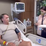 Após fazer live, Bolsonaro é intimado em quarto de UTI e se irrita com oficial