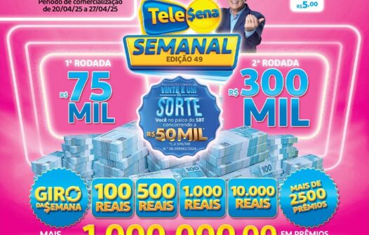 Tele Sena Semanal: confira o resultado de hoje, domingo (27/04)