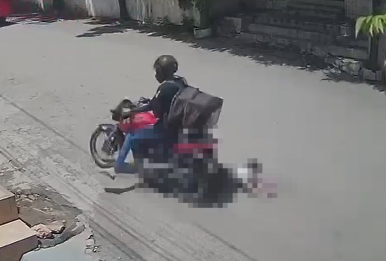 Criança é atropelada por motocicleta ao tentar atravessar rua em Canindé