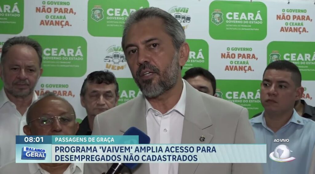 Programa VaiVem é ampliado no Ceará e contemplará também desempregados sem Bolsa Família