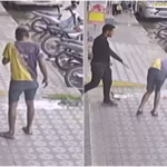 Segurança agride homem com tapa em corredor comercial de Brejo Santo (CE)
