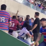 Moisés discute com torcedores do Fortaleza após eliminação para o Retrô