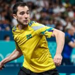 Hugo Calderano fica com prata inédita para o Brasil na final do tênis de mesa; chinês é o campeão