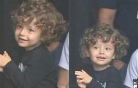 Filho de Sandy e Lucas Lima vai a show de System Of A Down e mostra habilidade com baquetas