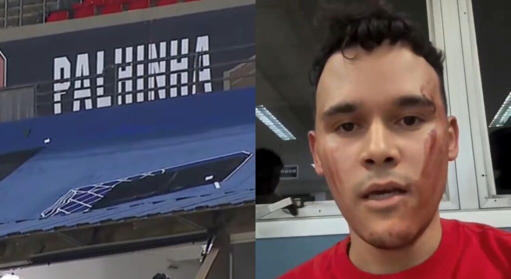 Dois torcedores são internados após serem atingidos por placa de metal que caiu no MorumBis