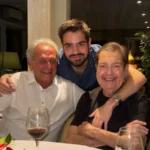 Faustão celebra Natal em família e aparece junto do filho João Silva