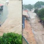 Chuvas causam alagamentos e transtornos em Jijoca de Jericoacoara, no Ceará