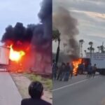 Motociclista morre carbonizado após acidente envolvendo caminhão em Caucaia, no Ceará