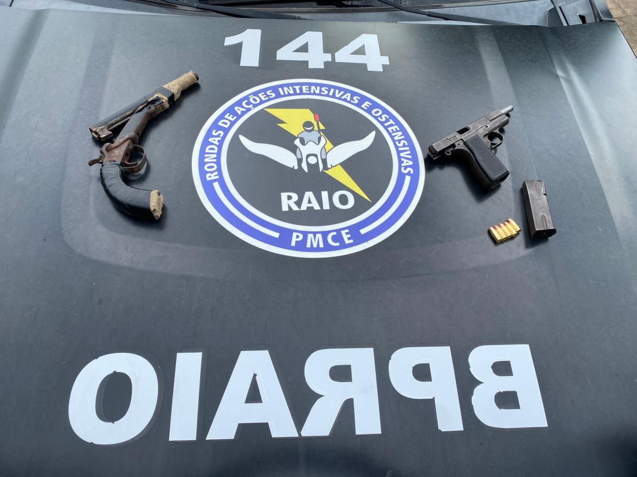 Polícia apreende pistola, munição e granada em imóvel em Ibiapina, no interior do Ceará