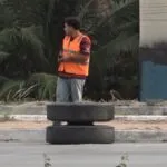 Pneus de caminhão se desprendem e atingem carro em rodovia movimentada no Ceará