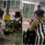 Mulher entra em trabalho de parto e dá à luz na calçada de hospital fechado em Fortaleza; vídeo