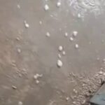 Moradores registram chuva de granizo em Poranga, no interior do Ceará