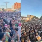 Tradicional mela-mela leva centenas de foliões às praias de Aracati e Paracuru, na segunda-feira de Carnaval