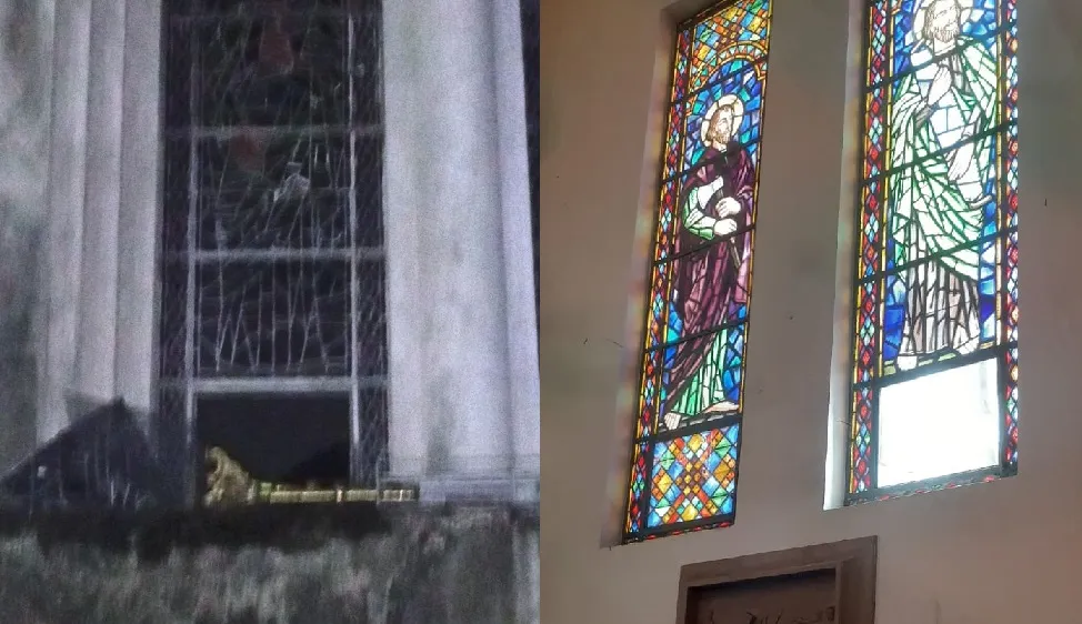 Catedral de Fortaleza é invadida por criminosos de madrugada; vitral histórico foi quebrado