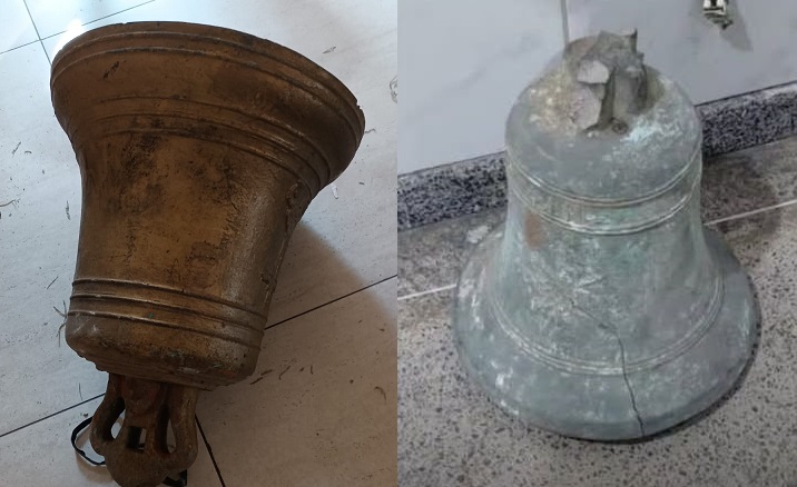Sino que havia sido furtado de capela em Fortaleza é recuperado; segundo sino é encontrado