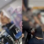 Aluno tira a roupa em aula da faculdade e é contido por colegas; jovem foi afastado