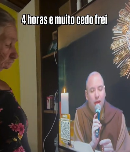 Idosa cearense pede que Frei Gilson mude horário do terço: “4h é muito cedo”