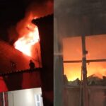 Incêndio destrói fábrica de lingerie no bairro Autran Nunes, em Fortaleza