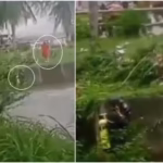 Homem desaparece após ser arrastado por correnteza em canal durante alagamento em Fortaleza