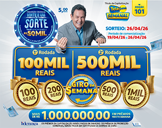 Tele Sena Semanal: confira o resultado de hoje, domingo (26/04)