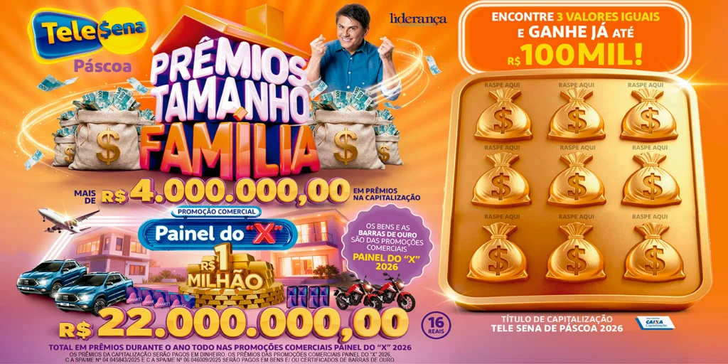 Tele Sena de Mães: resultado do 1º sorteio de hoje, domingo (26/04)