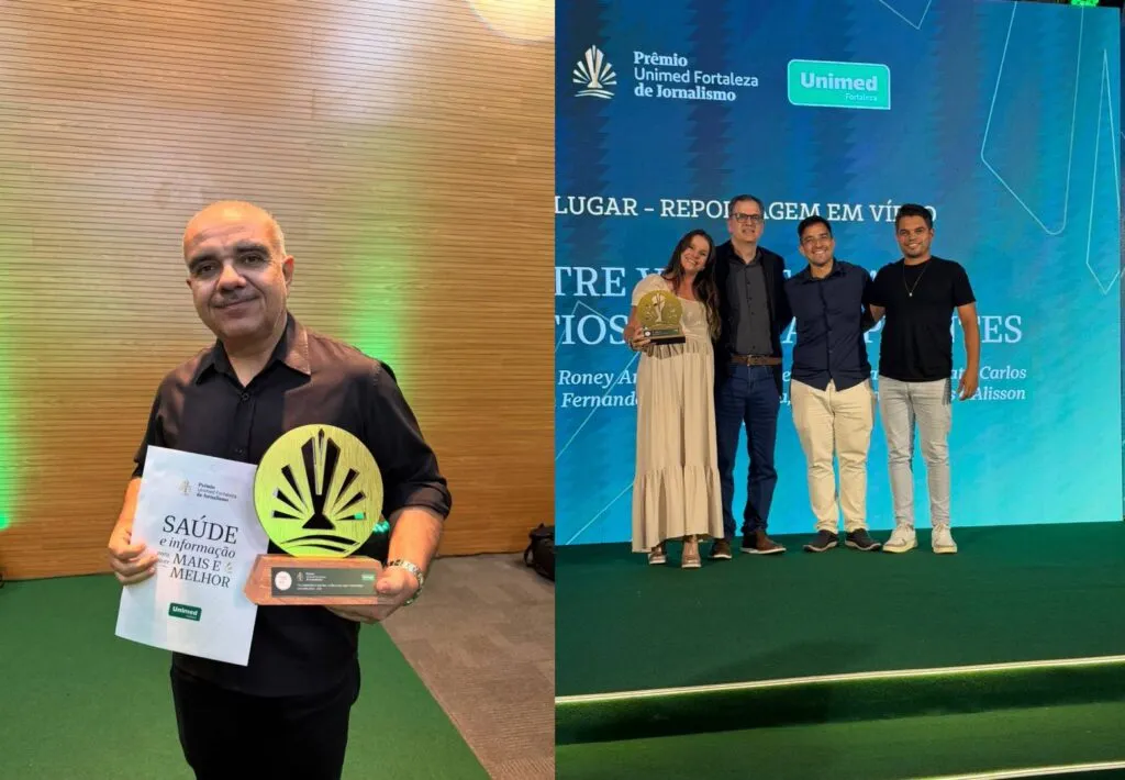 Grupo Cidade de Comunicação conquista 2º lugar em duas categorias no Prêmio Unimed Fortaleza de Jornalismo