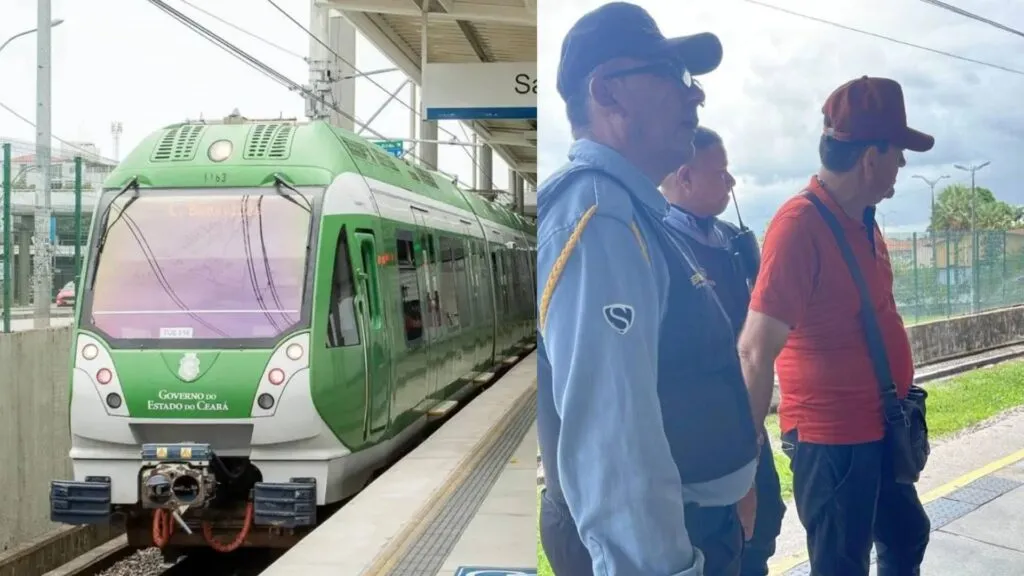 Homem é preso após expor órgão genital dentro de vagão de metrô na Grande Fortaleza 