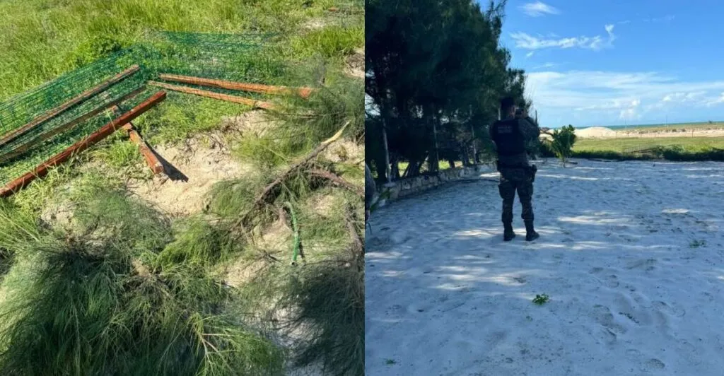 Homem é preso por obra irregular na praia de Morro Branco, no Ceará