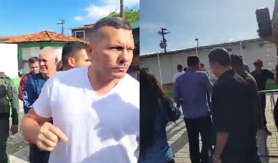 Vereador é vaiado ao gravar vídeo criticando obra de hospital em Caucaia, no Ceará