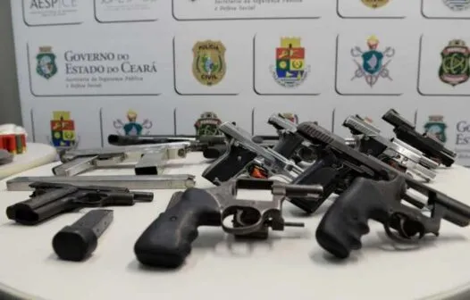 Ceará tem apreensão recorde de armas de fogo no primeiro trimestre de 2025