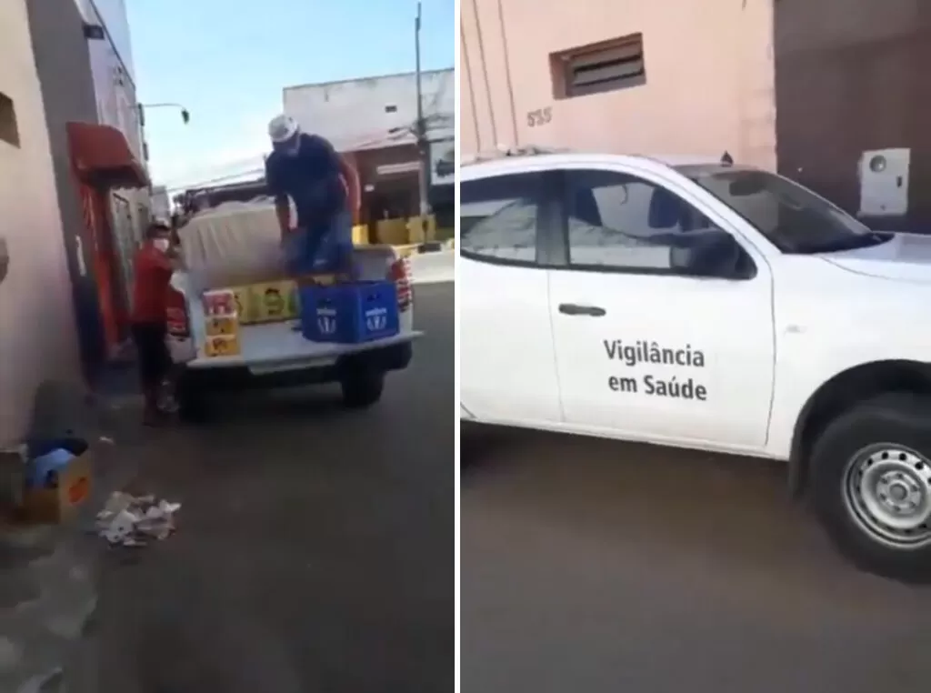 Carro da Vigilância em Saúde é flagrado transportando cerveja em Juazeiro do Norte