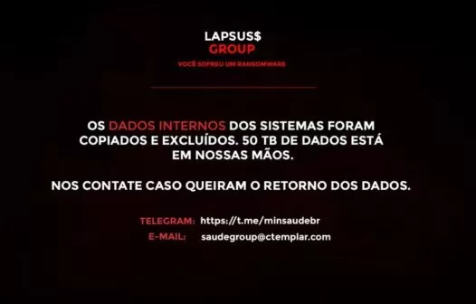 Sites do Ministério da Saúde e ConecteSUS sofrem ataque hacker e dados são afetados