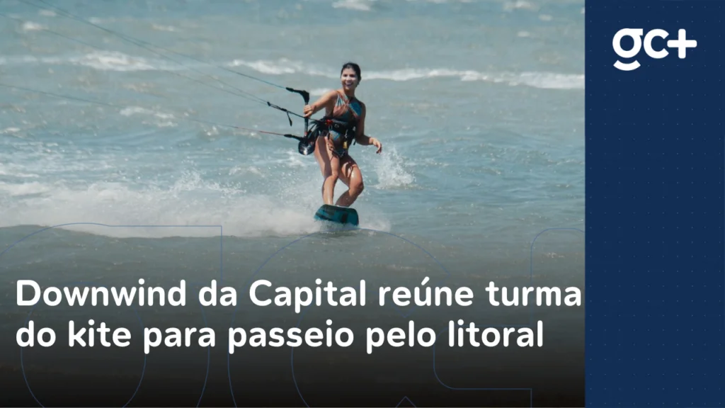 Downwind da Capital movimenta kitesurfistas com percurso entre Praia do Futuro e o Cumbuco