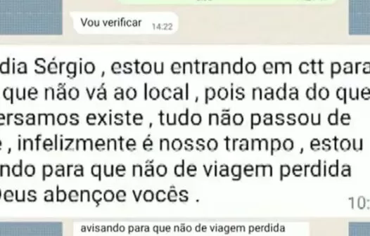 “Nosso trampo”, diz mensagem de suspeito para vítima de golpe de aluguel; entenda