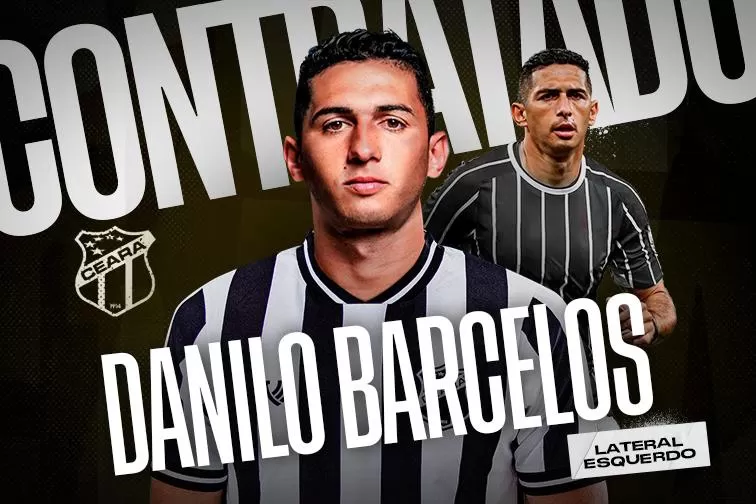 Ceará anuncia a contratação do lateral-esquerdo Danilo Barcelos
