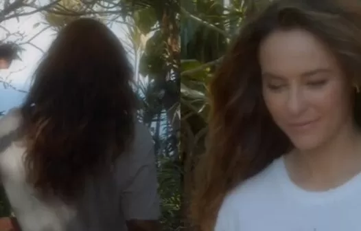 Paolla Oliveira posa só de camisa oversized nas redes sociais: ‘Livre, leva e solta’