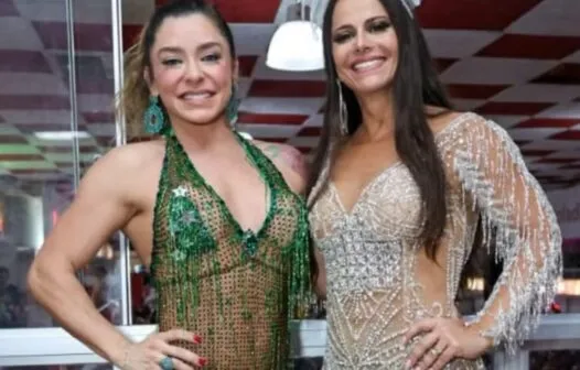 Fabíola de Andrade e Viviane Araújo posam juntas após rumores de climão