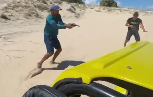 Homens que tentaram assaltar buggy no Cumbuco seguem foragidos da polícia
