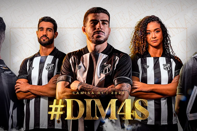 Ceará lança uniforme principal em homenagem a Dimas Filgueiras