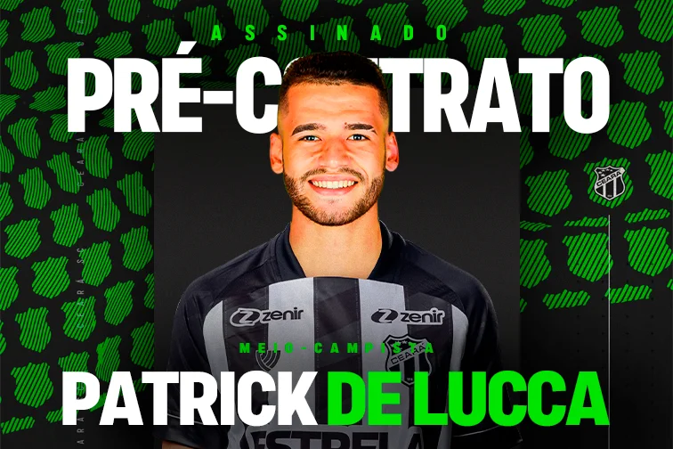 Patrick de Lucca é o novo reforço do Ceará para a sequência da temporada