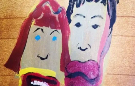 Roberto de Carvalho mostra pintura feita por Rita Lee do rosto do casal; veja imagem