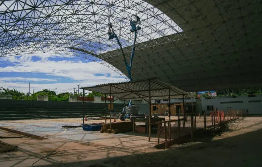 Reforma do Ginásio da Parangaba alcança 70% de execução; obras devem ser concluídas em agosto