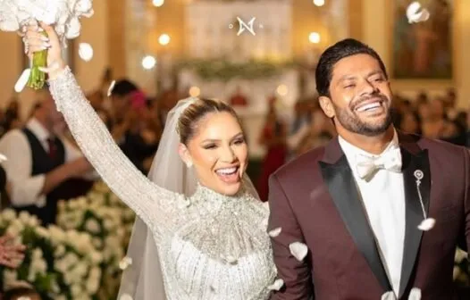 “Blindados por Deus”, diz Hulk Paraíba após casamento religioso com Camila Ângelo