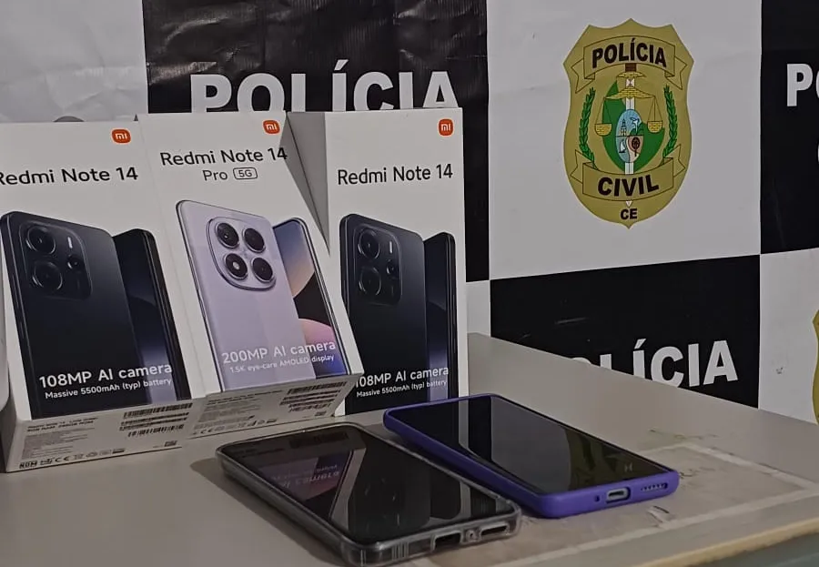 Golpe: mulher é presa por “comprar” celulares com falso comprovante de pagamento no Ceará