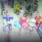 Mulher furta fraldas em farmácia de Fortaleza e foge de moto com comparsa