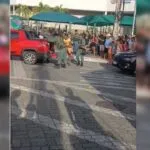Vendedor de batatinha frita é baleado enquanto trabalhava em calçada de shopping