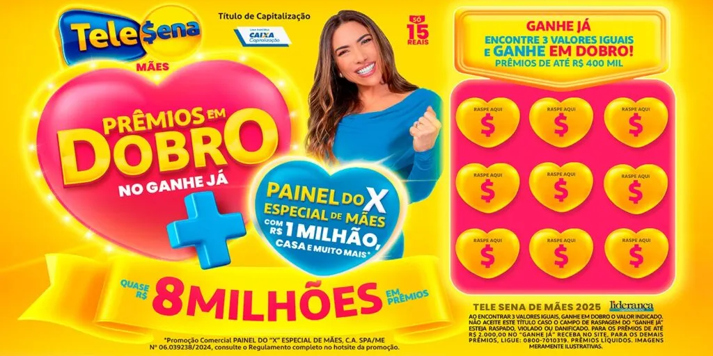Tele Sena das Mães 2025: resultado do 2º sorteio de hoje, domingo (27/04)