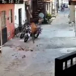 Homem com tornozeleira cai de telhado ao tentar fugir da polícia em Fortaleza